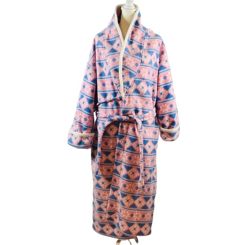Personal Identity Women's Fleece Bath Robe Size Large Polyester